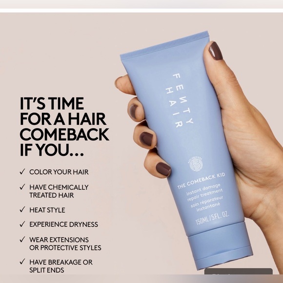 Fenty Beauty Hair The Comeback Kid Repair Treatment - Lavender Blue Tube - Picture 9 of 12